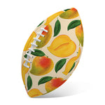 Ripe Mango Fruit Pattern Print Rugby Ball