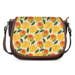 Ripe Mango Fruit Pattern Print Saddle Bag