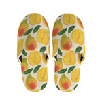 Ripe Mango Fruit Pattern Print Slippers