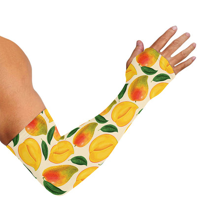Ripe Mango Fruit Pattern Print Sun Protection Arm Sleeves