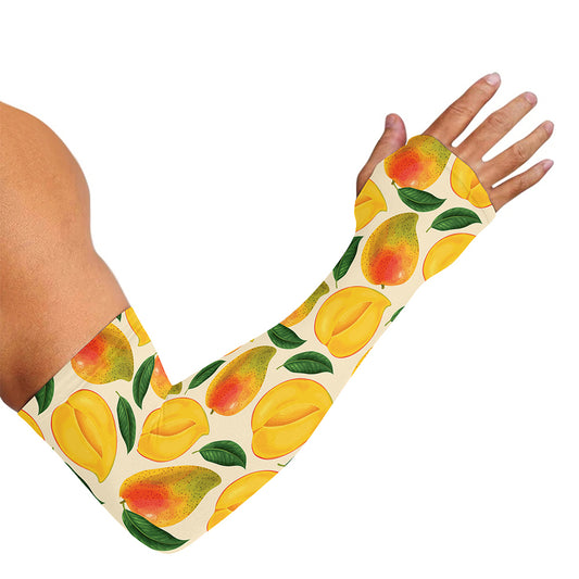 Ripe Mango Fruit Pattern Print Sun Protection Arm Sleeves