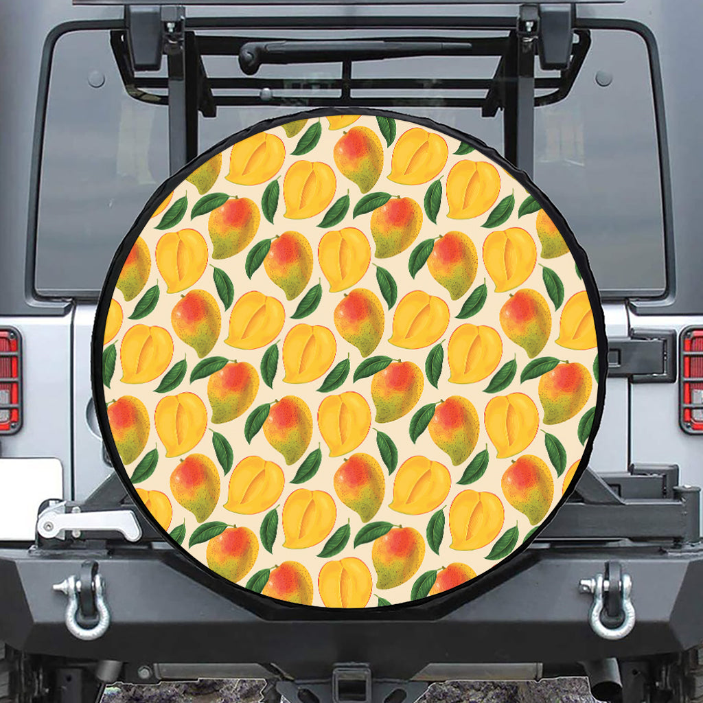 Ripe Mango Fruit Pattern Print Tire Cover