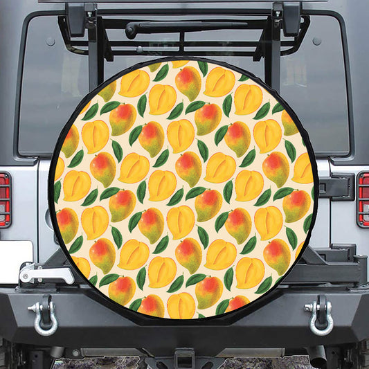 Ripe Mango Fruit Pattern Print Tire Cover
