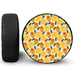Ripe Mango Fruit Pattern Print Tire Cover