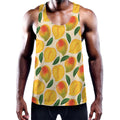 Ripe Mango Fruit Pattern Print Men's Workout Tank Top