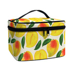Ripe Mango Fruit Pattern Print Travel Makeup Bag