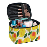 Ripe Mango Fruit Pattern Print Travel Makeup Bag