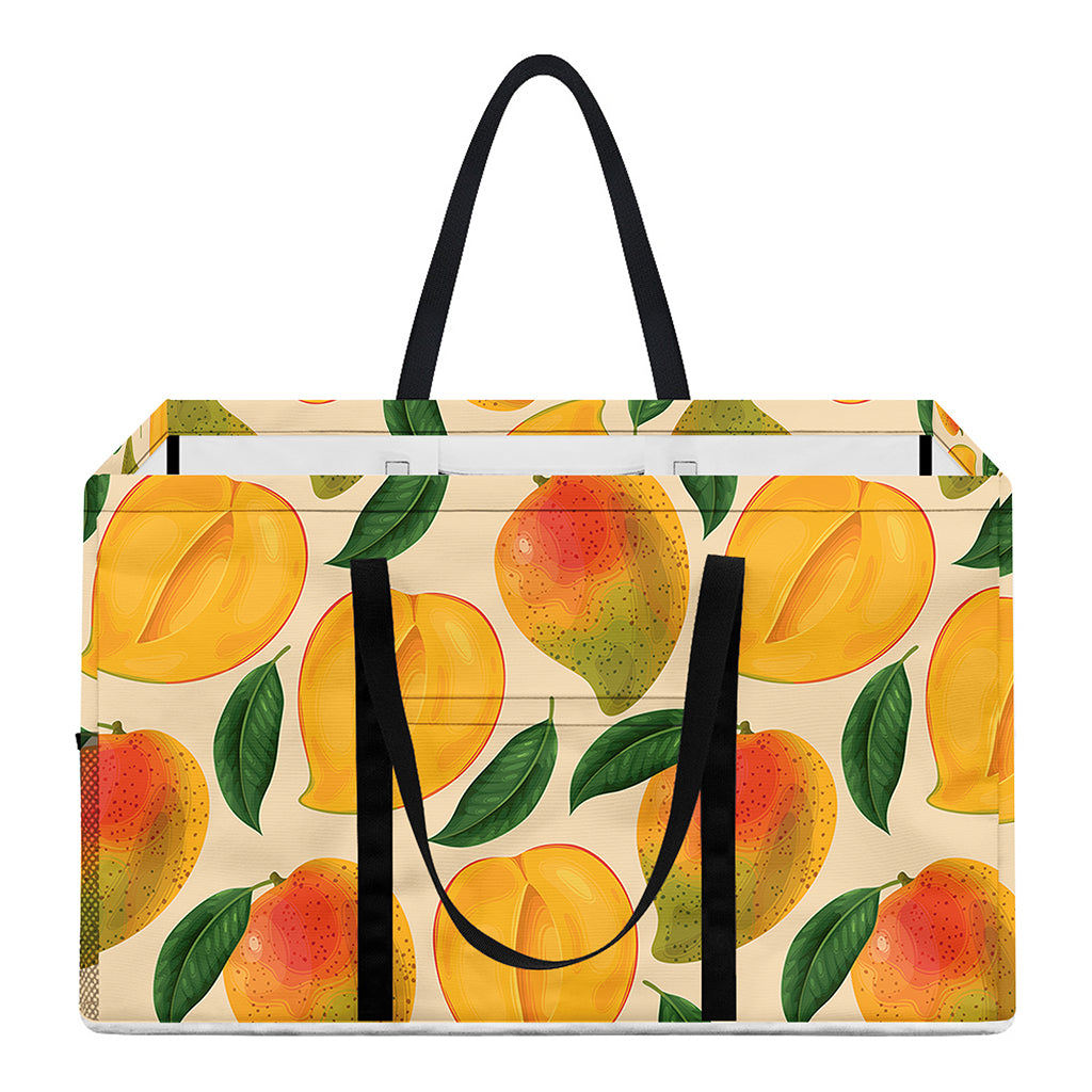 Ripe Mango Fruit Pattern Print Utility Tote Bag