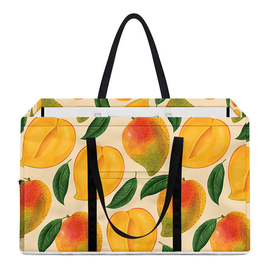 Ripe Mango Fruit Pattern Print Utility Tote Bag