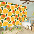 Ripe Mango Fruit Pattern Print Wall Sticker