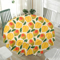 Ripe Mango Fruit Pattern Print Waterproof Round Tablecloth