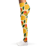 Ripe Mango Fruit Pattern Print Women's Leggings