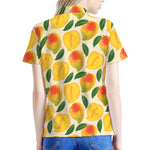 Ripe Mango Fruit Pattern Print Women's Polo Shirt