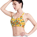 Ripe Mango Fruit Pattern Print Women's Sports Bra