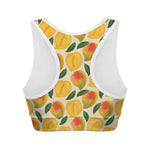Ripe Mango Fruit Pattern Print Women's Sports Bra