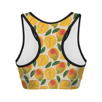 Ripe Mango Fruit Pattern Print Women's Sports Bra