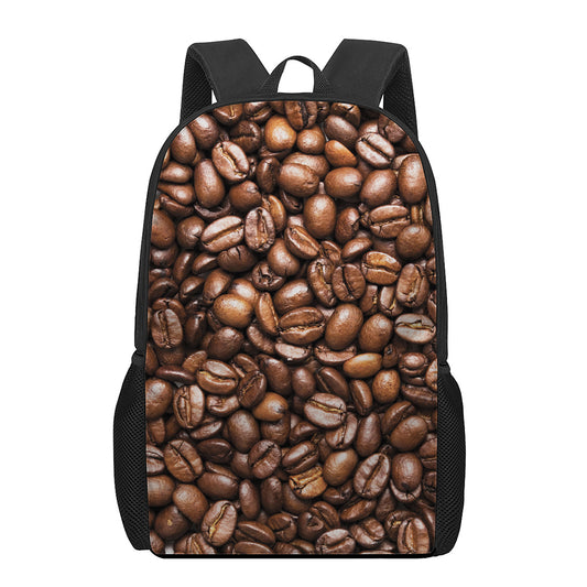 Roasted Coffee Bean Print 17 Inch Backpack