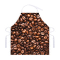 Roasted Coffee Bean Print Adjustable Apron