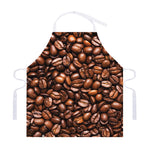 Roasted Coffee Bean Print Adjustable Apron