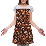 Roasted Coffee Bean Print Adjustable Apron