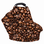 Roasted Coffee Bean Print Baby Seat Cover