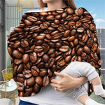 Roasted Coffee Bean Print Baby Seat Cover