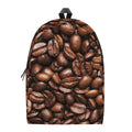 Roasted Coffee Bean Print School Backpack
