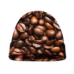 Roasted Coffee Bean Print Beanie
