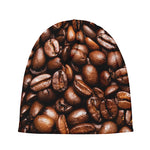 Roasted Coffee Bean Print Beanie