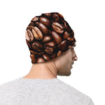 Roasted Coffee Bean Print Beanie