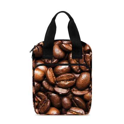 Roasted Coffee Bean Print Bible Tote Bag