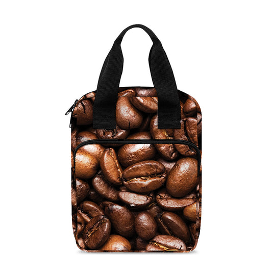 Roasted Coffee Bean Print Bible Tote Bag