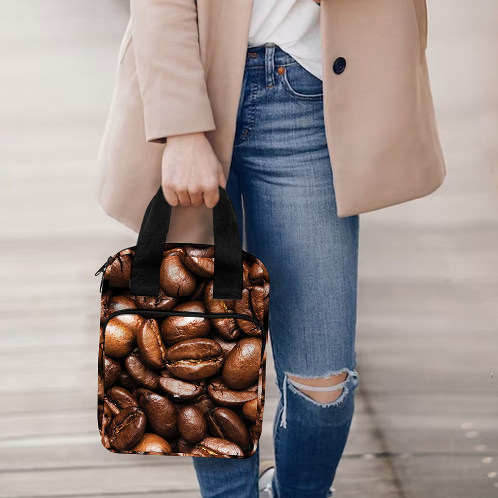 Roasted Coffee Bean Print Bible Tote Bag