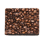 Roasted Coffee Bean Print Bifold Wallet