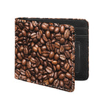 Roasted Coffee Bean Print Bifold Wallet