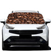 Roasted Coffee Bean Print Car Windshield Snow Cover