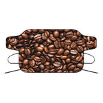 Roasted Coffee Bean Print Car Windshield Snow Cover