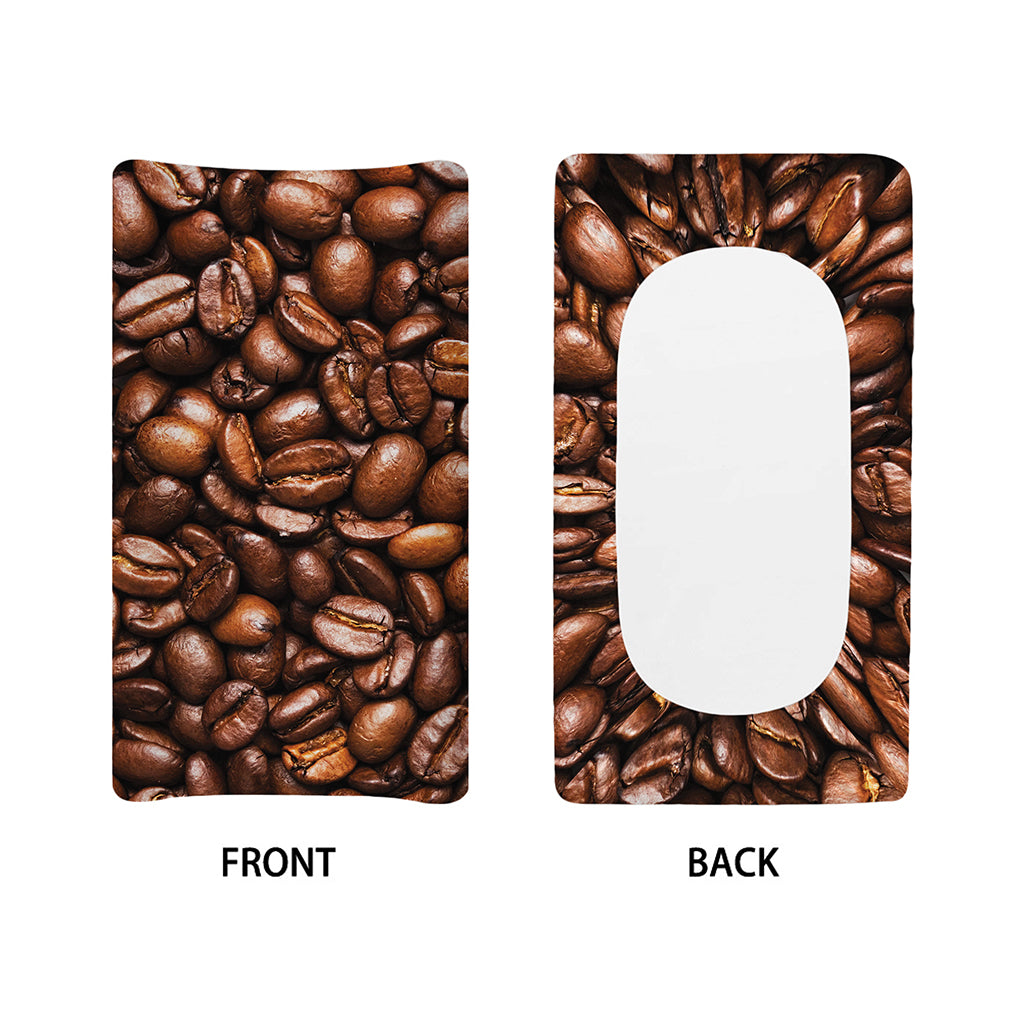 Roasted Coffee Bean Print Changing Pad Cover