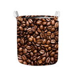 Roasted Coffee Bean Print Collapsible Laundry Basket