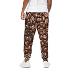 Roasted Coffee Bean Print Cotton Pants