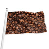 Roasted Coffee Bean Print Flag