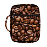 Roasted Coffee Bean Print Front Pocket Bible Bag