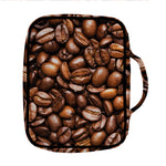 Roasted Coffee Bean Print Front Pocket Bible Bag
