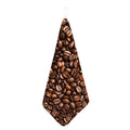 Roasted Coffee Bean Print Hand Towel
