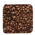 Roasted Coffee Bean Print Hand Towel