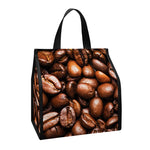Roasted Coffee Bean Print Insulated Lunch Tote