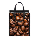 Roasted Coffee Bean Print Insulated Lunch Tote