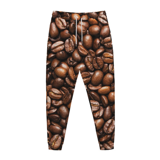 Roasted Coffee Bean Print Jogger Pants