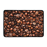 Roasted Coffee Bean Print Kitchen Mat