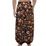 Roasted Coffee Bean Print Lantern Pants